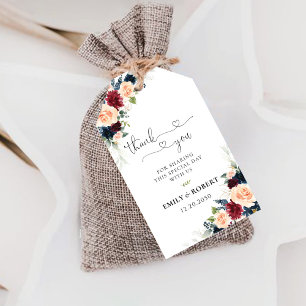 Étiquettes-cadeau Tag cadeau de la cérémonie des Mariages de la Bour