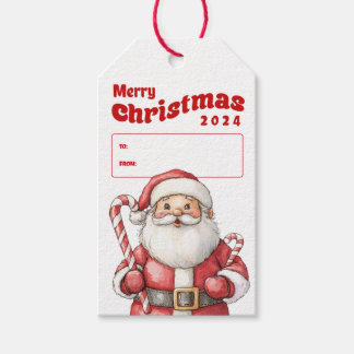 Étiquettes-cadeau Tag cadeau de Noël père Noël
