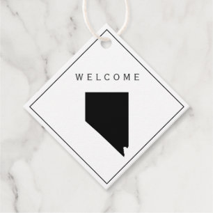 Étiquettes Cadeau Tag cadeau de sac de bienvenue Nevada pour le week