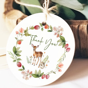 Étiquettes Cadeau Tag Cadeau du Baby shower de cerfs de la nature