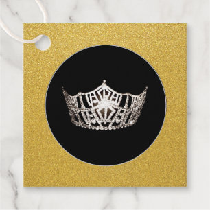 Étiquettes Cadeau Tag-Cadeau-Favor -Miss America Style Crown