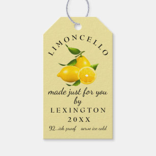 Étiquettes-cadeau Tag cadeau Limoncello fait maison  