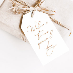 Étiquettes-cadeau Tag Cadeau Mariage minimaliste Élégant Calligraphe