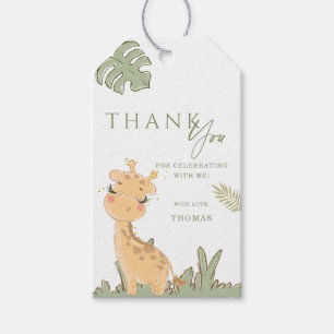 Étiquettes-cadeau Tag cadeau Merci anniversaire Giraffe