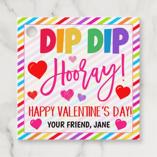 Étiquettes Cadeau Tag Cadeau Valentines (Devant)
