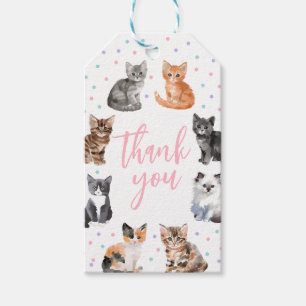 Étiquettes-cadeau Tag d'anniversaire de chatte