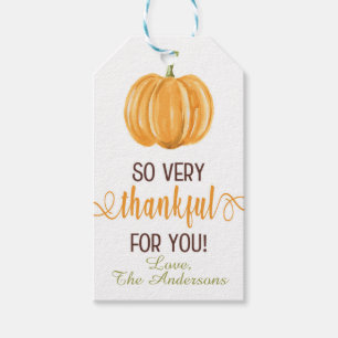 Étiquettes-cadeau Tag de faveur Thanksgiving