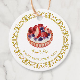 Étiquettes Cadeau Tag de hachage de tarte vintage fait maison