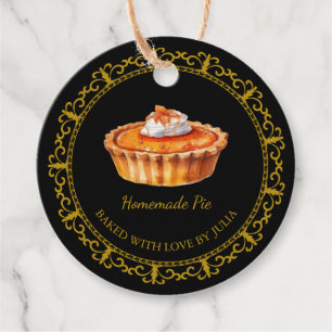 Étiquettes Cadeau Tag de hachage de tarte vintage fait maison