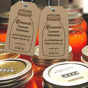 Étiquettes-cadeau Tag de la barre de jar de canning rustique tout us
