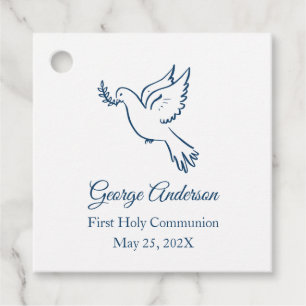 Étiquettes Cadeau Tag de la première communion préférée avec la colo
