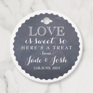Étiquettes Cadeau Tag de mariage préféré du tableau de bord rustique