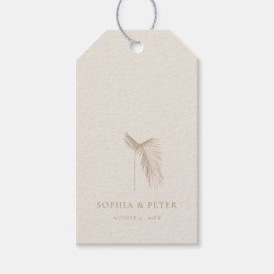 Étiquettes-cadeau Tag de Merci Feuille moderne simple Palm