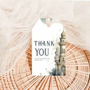 Étiquettes-cadeau Tag de Merci personnalisé avec château