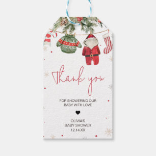Étiquettes-cadeau Tag de père Noël Baby Christmas Clothes Baby showe