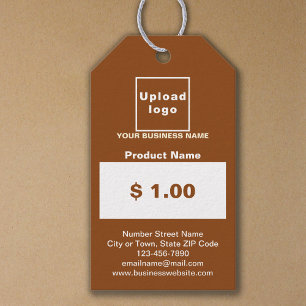 Étiquettes-cadeau Tag de prix du produit commercial couleur Brown