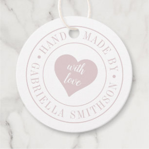 Étiquettes Cadeau Tag de prix du produit fabriqué à la main avec amo