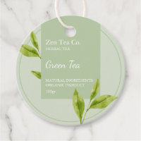 Tag d'entreprise Tea Herbal Tea vert