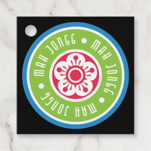 Étiquettes Cadeau Tag du logo Mah Jongg