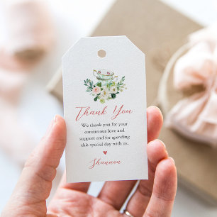 Étiquettes-cadeau Tag du Merci du Tea Party ARIA Favoriser