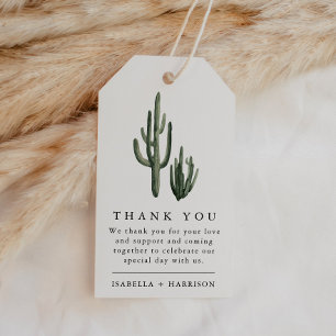 Étiquettes-cadeau Tag Eleanor - Minimal Bohemian Cactus Desert