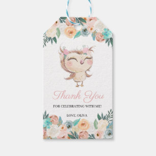 Étiquettes-cadeau Tag Favoriser le Merci de Peachy Owl