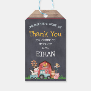 Étiquettes-cadeau Tag Fête d'anniversaire Barnyard