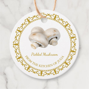 Étiquettes Cadeau Tag Hang de champignon maison vintage