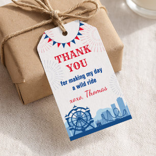 Étiquettes-cadeau Tag Merci du parc d'attractions