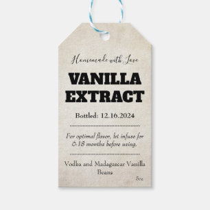 Étiquettes-cadeau Tag moderne Extrait de vanille ASOv1trbk