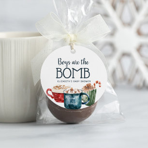 Étiquettes Cadeau Tag préféré du Baby shower de la bombe à chocolat 
