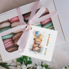 Étiquettes Cadeau Tag Teddy Bear Merci 1er Anniversaire Favoriser