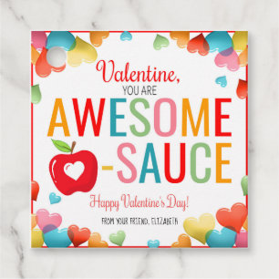 Étiquettes Cadeau Tag Valentine Applesauce