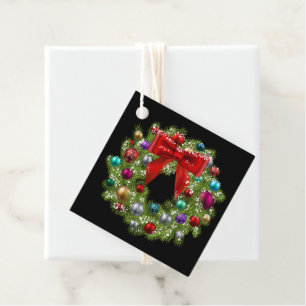 Étiquettes Cadeau Tag-Wreath