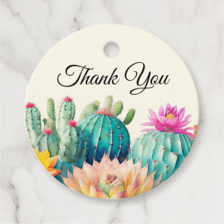 Étiquettes Cadeau Tags Cactus Et Merci Succulent