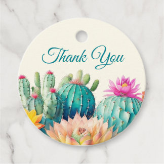 Étiquettes Cadeau Tags Cactus Et Merci Succulent