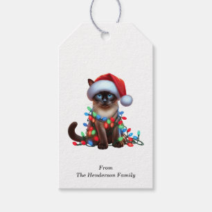Étiquettes-cadeau Tags Cadeaux de chats de Siamese