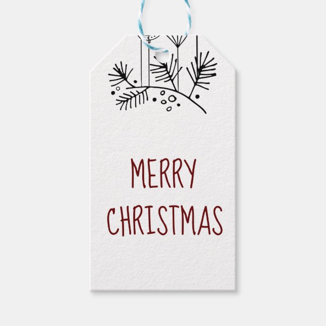 Étiquettes-cadeau Tags cadeaux de Noël (Devant)