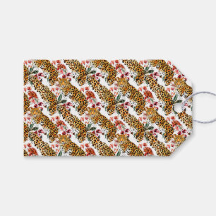 Étiquettes-cadeau Tags cadeaux Empreintes de léopard chic - élégant