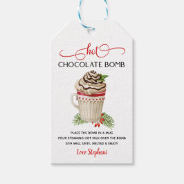 Étiquettes-cadeau Tags de la bombe à chocolat de Noël