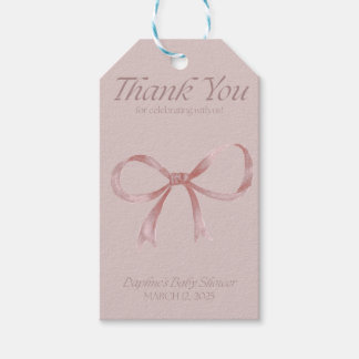 Étiquettes-cadeau Tags de Merci de Baby shower d'arrivée Darling