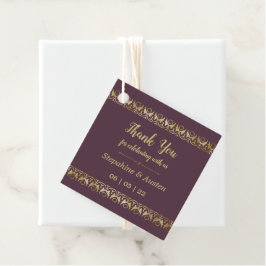 Étiquettes Cadeau Tags Gold Privilor Luxury