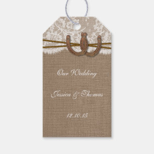 Étiquettes-cadeau Tags Rustic Horseshoe Collection
