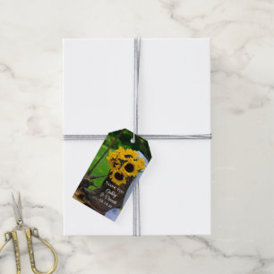 Étiquettes-cadeau Tags Rustic Sunflowers Cowboy Boots Wedding Favor