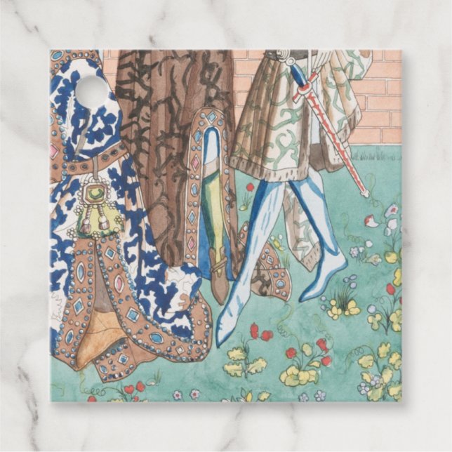 Étiquettes Cadeau Tapisserie française (Devant)