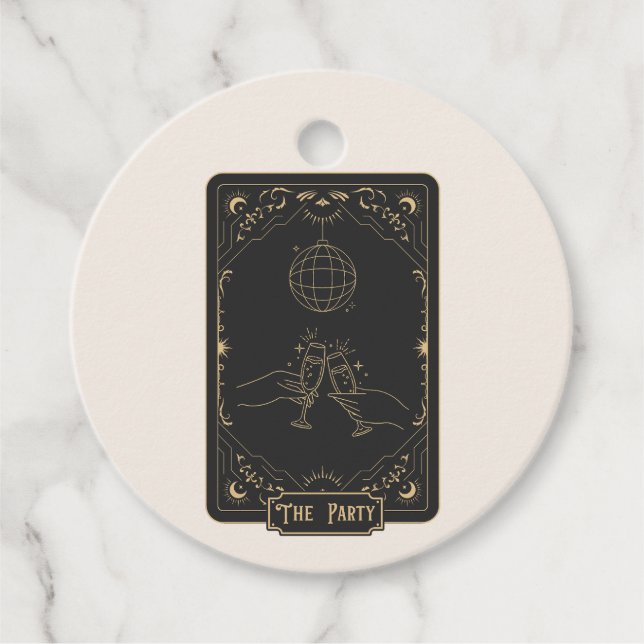 Étiquettes Cadeau Tarot ésotérique Fortune (Devant)