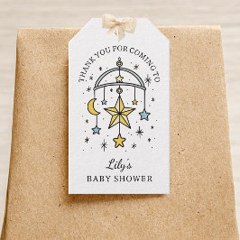 Étiquettes-cadeau Tarot Stars Baby Boy Shower Thank You Favor