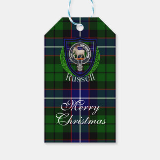 Étiquettes-cadeau Tartan et Armoiries du Clan Écossais Russell