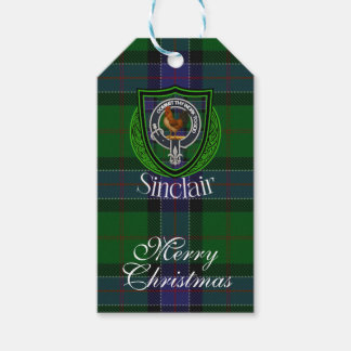 Étiquettes-cadeau Tartan et Armoiries du Clan Écossais Sinclair