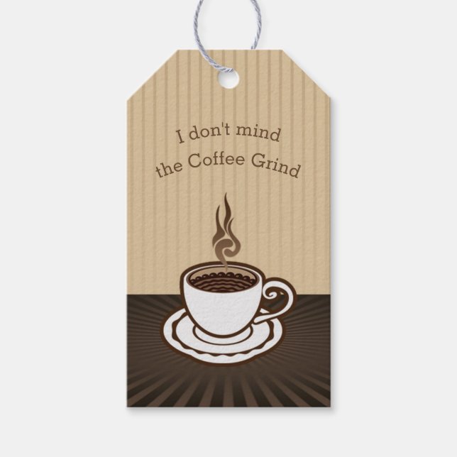 Étiquettes-cadeau Tasse à café (Devant)